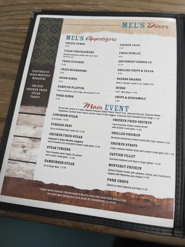 Mel's Diner Menu image 2