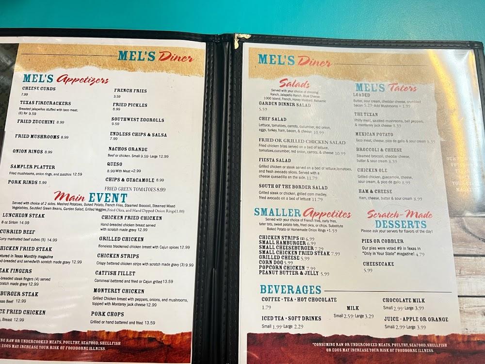 Mel's Diner Menu image 3